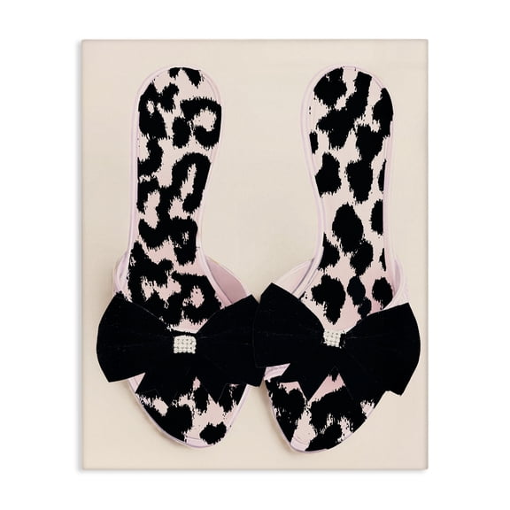 Cat Walk Spotted Shoes Canvas Wall Art, design by Annabelle Hall