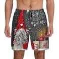 thumbnail image 3 of Uemuo Traditional Scandinavian Dwarf Pattern Mens Swim Trunks Quick Dry Board Shorts with Mesh Lining, Stretch Beach Shorts Quick Dry No-Chafing Board Shorts-Small, 3 of 9