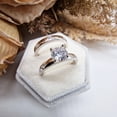 thumbnail image 4 of Bluebell Jewels Round Cut CZ Bridal Ring Set 925 Sterling Silver Engagement & Wedding Band Set for Women, 4 of 5