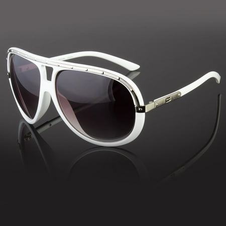 - Large DG Eyewear Aviator Fashion Designer Sunglasses Mens Womens Black Retro Sha