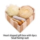 thumbnail image 4 of Juego de baño de 6 uds., flor de baño de madera, traje de piedra pómez, herramientas de limpieza y lavado, caja de regalo, limpieza de Sauna Juegos de accesorios de baño Traje de cáñamo sisal Inteprter HA074800-02, 4 of 6