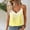Yellow, variant on Women's Tank Tops Summer Solid Color V-Neck Camisole Blouses Leisure Loose Fit Sleeveless Spaghetti Straps Blouses