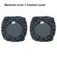 thumbnail image 5 of Inteprter Funda para silla, funda elástica para asiento, juego de protección para ordenador, antisuciedad, gruesa, para oficina, Universal, Cubiertas para muebles de jardín Gris oscuro/Conjunto, 5 of 6