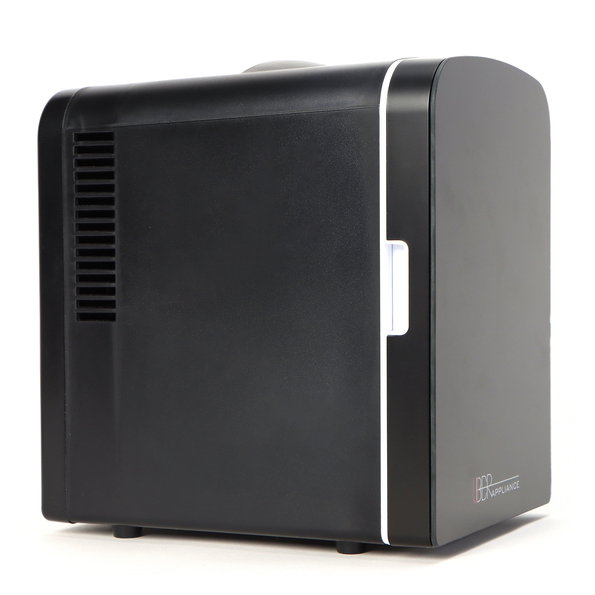 Uber Appliance Uber Chill 2.0 Dry Erase White Board Personal Mini Fridge 4 Liter 6 Can Thermoelectric - (Black)
