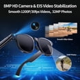 thumbnail image 4 of Gafas inteligentes Weyrinice con cámara 8 MP, video 4K y Bluetooth con IA, 4 of 9