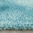 thumbnail image 4 of Safavieh Dip Dye Calanthe Geometric Wool Area Rug, Turquoise/Ivory, 7' x 7' Round, 4 of 9