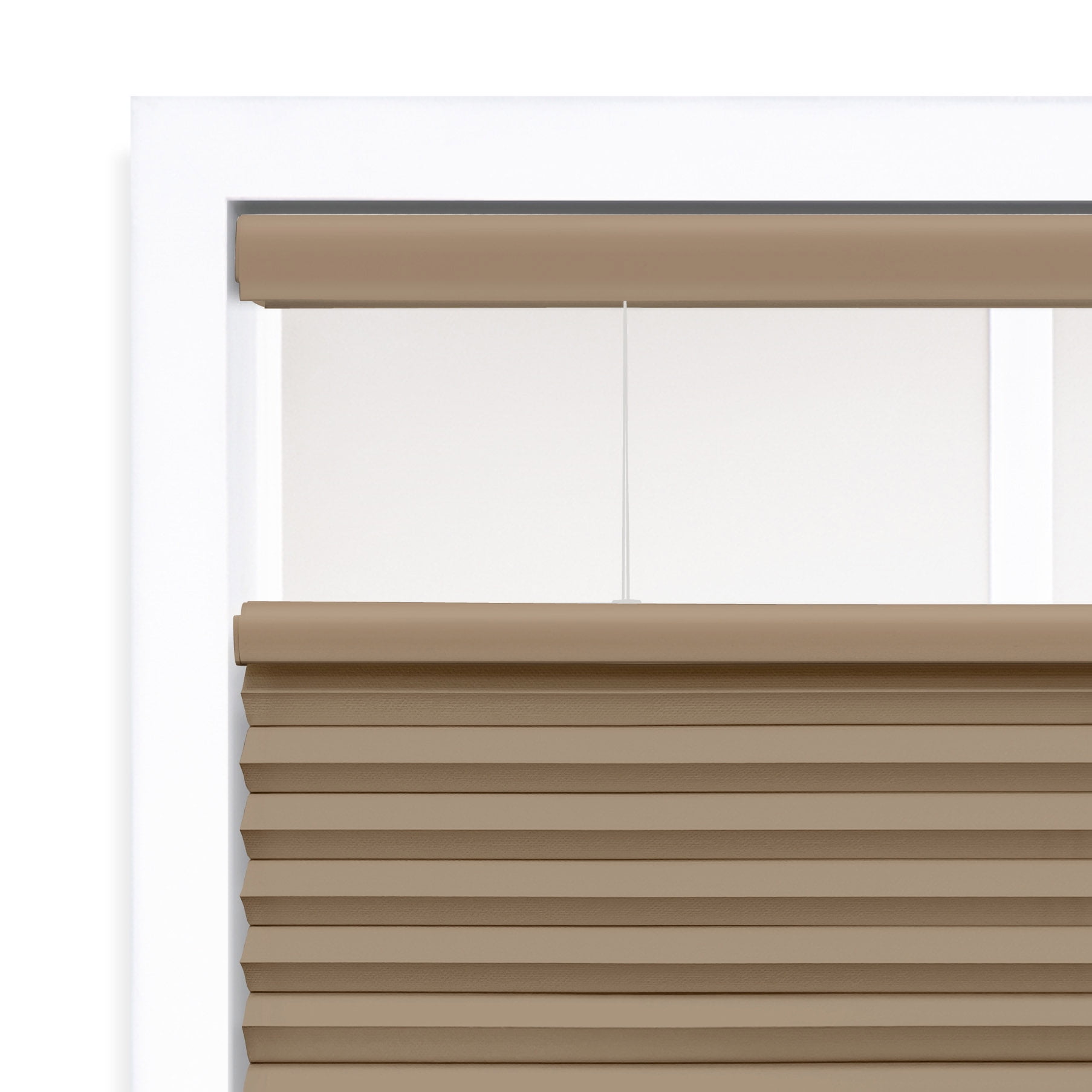 Regal Living Top Down Bottom Up Blackout Cordless Cellular Shade, Latte - 61" W x 72" L