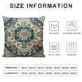 thumbnail image 5 of Chilfamy Sage Green Blue Boho Throw Pillow Covers Vintage Carpet Bohemian Floral Pattern Decorative Pillow Cases Outdoor Farmhouse Decoration for Sofa Couch Bed White, 5 of 5
