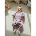 thumbnail image 5 of BemeyourBBs Toddler Baby Boy Girl Spring Fall Winter Outfits Waffle Knit Checkerboard Patchwork Long Sleeve Crewneck Pullover Swetshirt Top Jogger Pants Set 2pcs Sweatsuit Clothes, 5 of 9