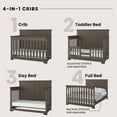thumbnail image 5 of Child Craft Redmond Full Panel 4-in-1 Convertible Crib, Dapper Gray, 5 of 9