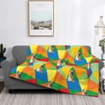 thumbnail image 2 of Honeii German Shepherd Dog print throw blanket, crafted from cozy cotton flannel, offers versatile home decor as a bedding suitable for all seasons.-60"x50", 2 of 6