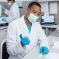 thumbnail image 5 of Lab Coat for Men Professional White Short Medical Coat, 5 of 8