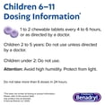 thumbnail image 4 of Childrens Benadryl Allergy Chewables Grape 20 Tablets Each, 4 of 7