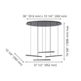 thumbnail image 2 of 205646A-Eglo Lighting-Lindoza - 132W 4 LED Pendant-72.05 Inches Tall and 10.25 Inches Wide, 2 of 4