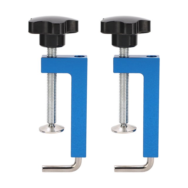 Abrazadera de valla Universal para sierras ingleteadoras, mesas enrutadoras, sierras de mesa, cuadrados de sujeción para carpintería, cuerpo rígido de aluminio, 2 uds.
