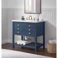 thumbnail image 2 of Pemberly Row Contemporary 37" Wood Single Bathroom Vanity Blue, 2 of 12