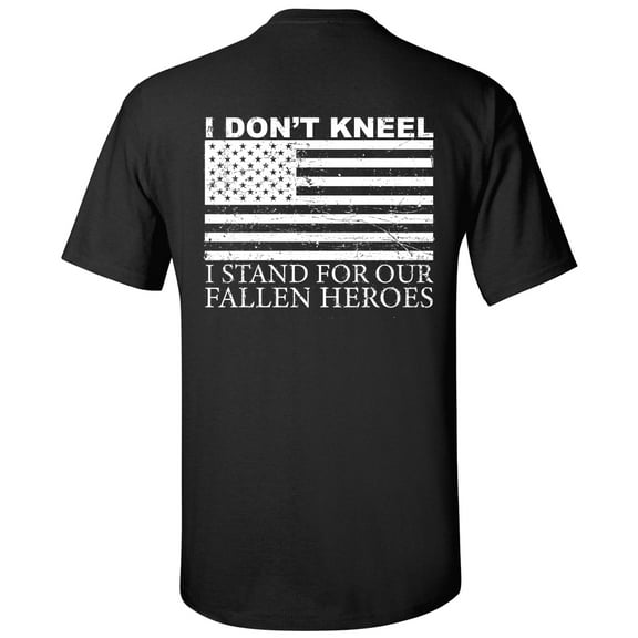 Trenz Shirt Company I Don't Kneel Unisex Short Sleeve T-shirt-Black-Small