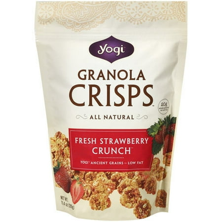 Yogi: All Natural Fresh Strawberry Crunch Granola Crisps, 10.4 Oz