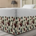 thumbnail image 1 of Vintage Bed Skirt, Drawing of Berry Fruits Tasty Vegetarian Food Organic Eating Garden Theme, Elastic Bedskirt Dust Ruffle Wrap Around for Bedding Decor, 4 Sizes, Multicolor, by Ambesonne, 1 of 2