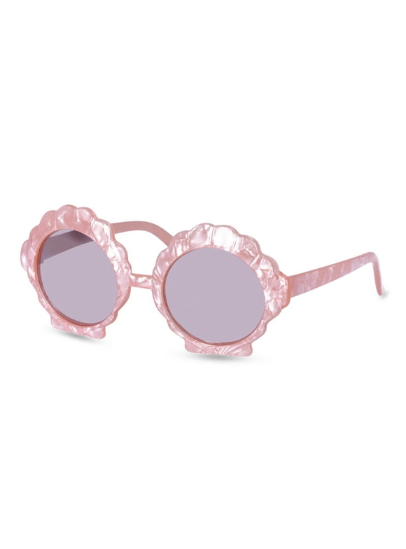 Justice Girls Pearlized Seashell Sunglasses