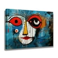 thumbnail image 2 of Abstract Portrait Features Exaggerated Facial Features Poster Decorative Painting Canvas Wall Art Living Room Posters Bedroom Painting,Frame-style,28×41inch (70×105cm), 2 of 8