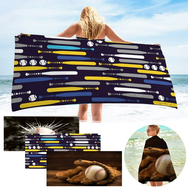 Xihbxyly Toalla de Playa de Microfibra, Resistente a La Arena y de Secado Rápido, Superligera y Compacta, Ideal para Playa, Piscina, Viajes y Camping, 76 X 152 Cm, Multiusos, Fácil de Empacar.