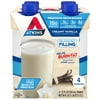 Atkins Protein Shake, Creamy Vanilla, Keto Friendly, Gluten Free, 4 Ct (Ready to Drink)
