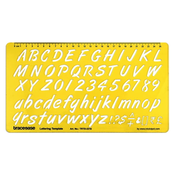 Traceease Alphabet Lettering Template Drafting Tools,Lower Case-Upper Case & Numbers Alphabet Letter Stencils