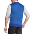 thumbnail image 2 of True Rock Men's Argyle V-Neck Sweater Vest (Royal/Blk/Gray, Large), 2 of 3