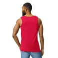 thumbnail image 5 of Gildan Heavy Cotton Tank Top for Men, Classic Fit Bound Neck Sleeveless Tank for Comfort, Red, S, 5 of 5