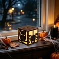 thumbnail image 2 of Kyusrd Led Candlelight Lamp for Halloween Decor,Wooden Ornament Decorations With LED Lights for Indoor Outdoor Party Home Garden Table Mantel Scary House Decor, 2 of 6