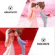 thumbnail image 3 of 2 Pairs Bride Bridegroom Figurine Miniature Couple Statue Wedding Valentine Party Decor Gift, 3 of 3