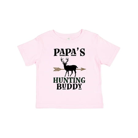 

Inktastic Papa Hunting Buddy Bow Hunter Outfit Gift Toddler Boy or Toddler Girl T-Shirt