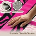 thumbnail image 6 of ODIKA Pink Leopard Cheetah Print Motif Spots Zebra Spotted Bold Stripe for Queen Size Bedroom, Under Bed, Master Suite, Foldable Easy Care, 6 of 7