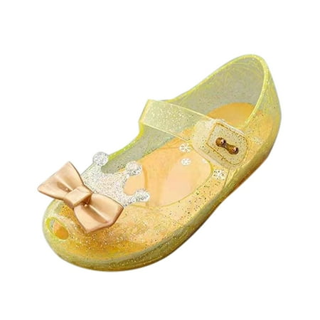 

EIALIVE Girls Shoes Flash Diamond Soft Sole Non Sandals Jelly Dance Shoes Princess Shoes