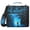 Glowing Blue Tree and Door, variant on 3 Ring Zipper Binder with Shoulder Strap Waterproof Trapper Keeper 2 Inch D-Ring 500 Sheets Capacity Glowing Blue Tree and Door