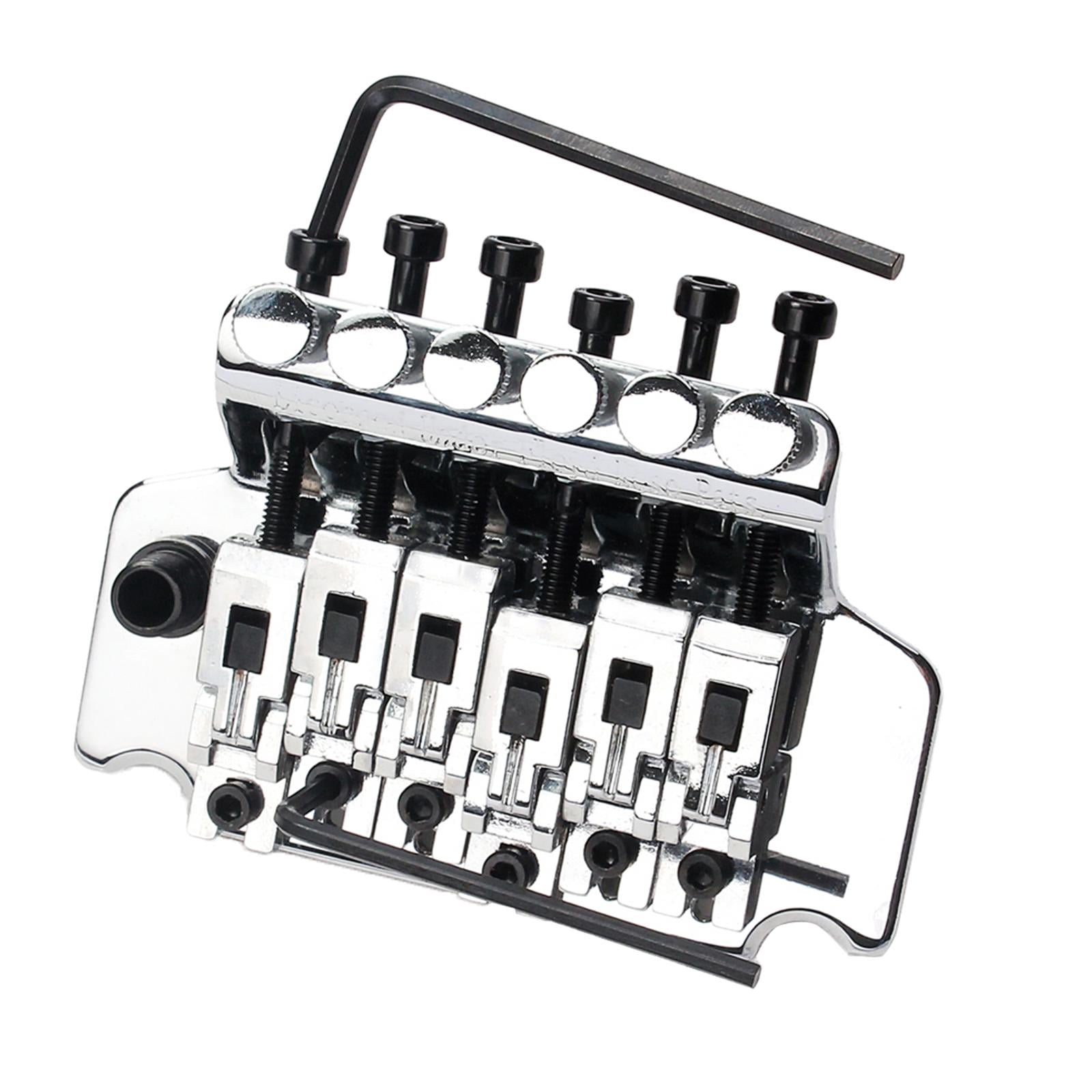 Double Locking Tremolo Bridge System Set For Electric , Chrome, Easy to Install