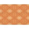 thumbnail image 1 of Ahgly Company Indoor Rectangle Patterned Beer Orange Area Rugs, 7' x 10', 1 of 6