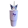 thumbnail image 1 of Termo de acero inoxidable FARTMEX Kuromi 30 onzas con figura, 1 of 3