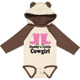 thumbnail image 3 of Inktastic Daddy's Little Cowgirl Girls Long Sleeve Baby Bodysuit, 3 of 5