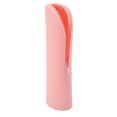 thumbnail image 4 of Estuche de viaje para brochas de maquillaje de silicona de gran capacidad, resistente al polvo y con cremallera, color rosa, 4 of 14