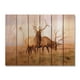 Day Dream HQ BE3324 33 x 24 Pouces Elk Taureau à l'Intérieur &amp; Extérieur Bois Art Mural – image 1 sur 1
