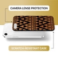 thumbnail image 6 of Case Yard Wooden Case for iPhone-SE Soft TPU Silicone cover Slim Fit Shockproof Wood Protective Phone Cover for Girls Boys Men and Women Supports Wireless Charging Triangle Pattern Design, 6 of 7