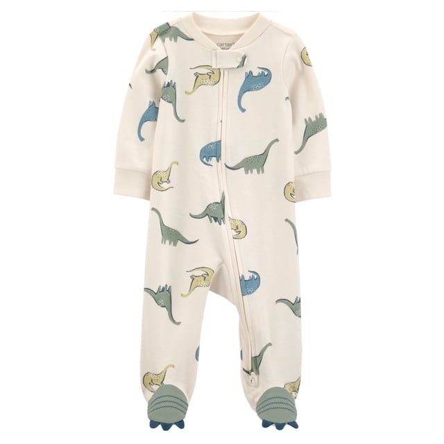 Mameluco Child of Mine para Bebé Niña 1 Pieza con Estampado de Dinosaurios Hueso Talla 0-3 Meses
