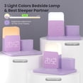 thumbnail image 6 of ANTBOOK Magnetic Charging Station Compatible for iPhone, Apple Watch, AirPods with Alarm Clock,Night Light Bedside Purple, 6 of 7