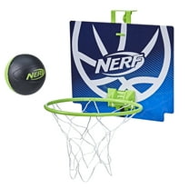 Nerf Sensory Children's Classic Mini Foam Basketball and Hoop, Foam Multicolor, 0.6 lb
