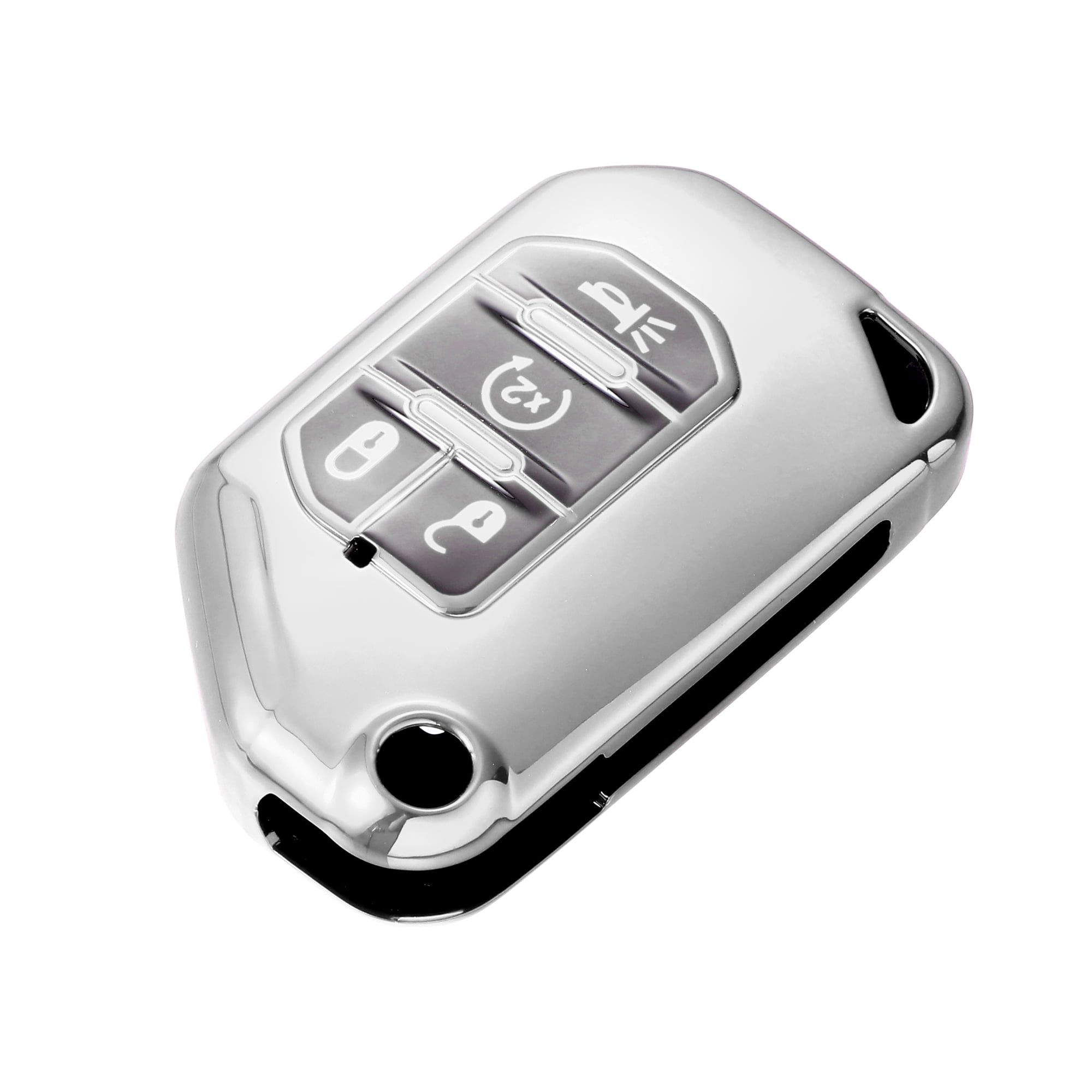TPU Car Key Fob Cover Case – Fits Jeep Gladiator JT / Sahara JLU / Wrangler JL Rubicon