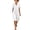 *White, variant on VBVC Women's V-Neck Pleated Midi Dress,Short Sleeve Casual Wrap Front Tunic Dress For Women,Ladies Loose Fit Summer Dress with Pockets,Purple,S-3XL