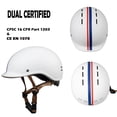 thumbnail image 2 of FROFILE Bicycle Helmets for Men Women - (Medium, White) Urban Low Profile Bike Helmet for Adults Skateboarding Scooter Moped, 2 of 7