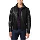 thumbnail image 1 of Michael Kors Chamarra de motociclista de piel sintética para hombre, negro, grande, 1 of 1